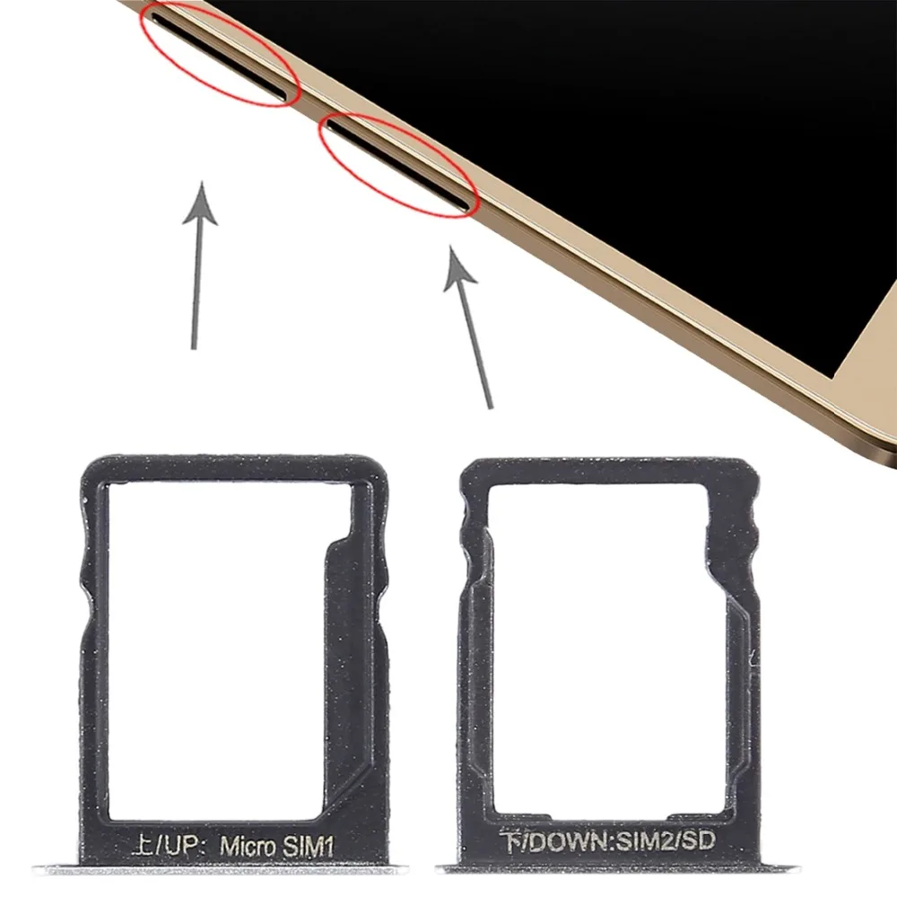 Новинка для Huawei Enjoy 5S лоток sim карт + карт/Сменные запасные части Micro SD|Адаптеры SIM