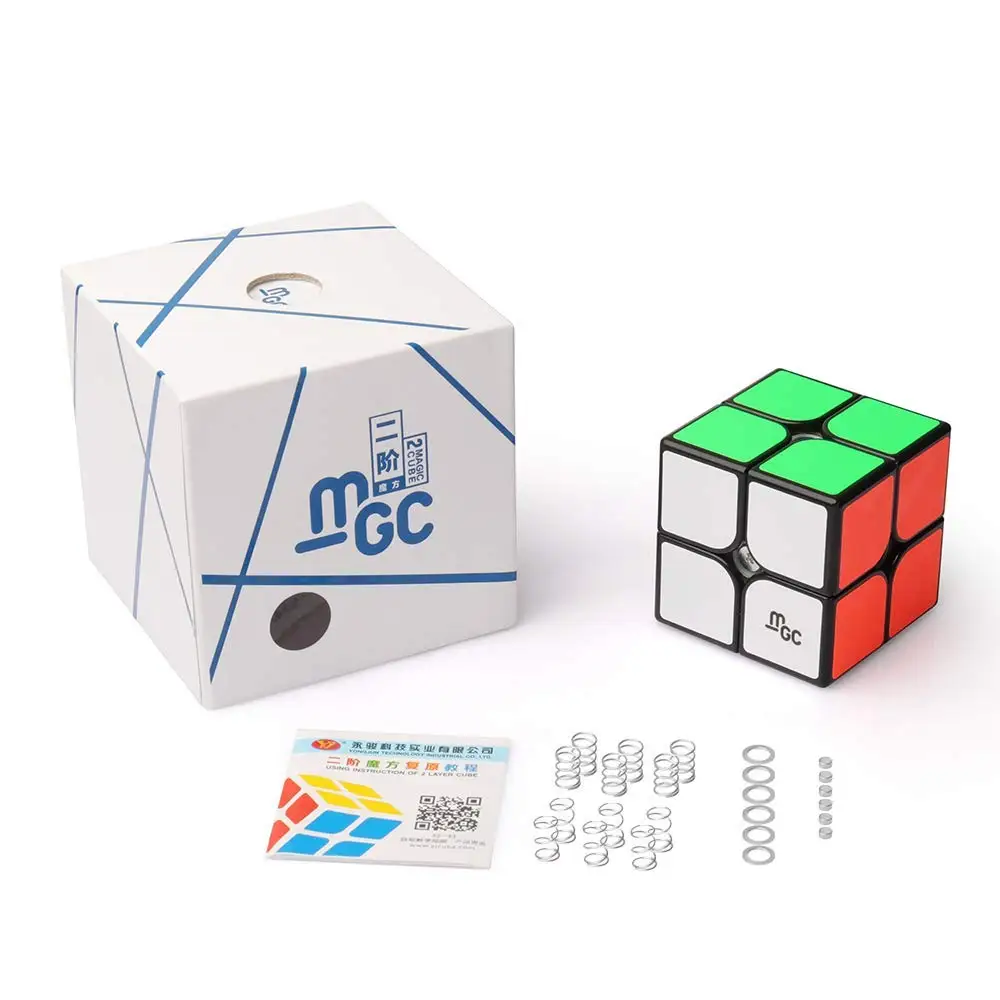 D FantiX Yj MGC 2x2 скоростной куб магнитный 2x2x2 магический Обучающие головоломки