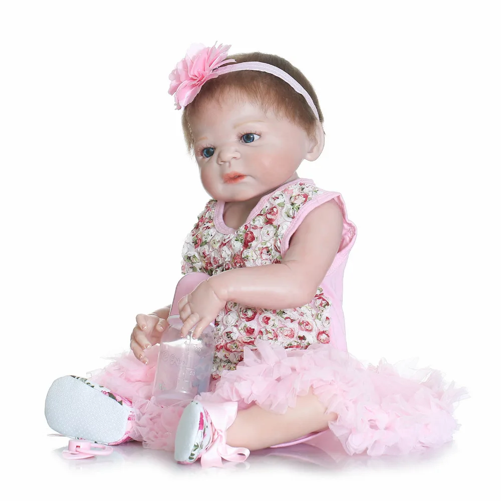 55 см силиконовая кукла-реборн для всего тела реалистичные игрушки новорожденных