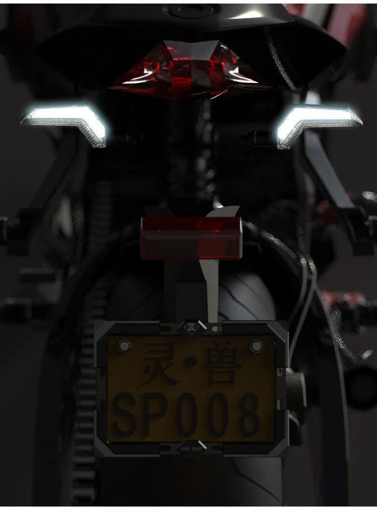 Spirit beast СВЕТОДИОДНЫЙ Воды указатель поворота конверсионные аксессуары 12V Выделите сигнальные огни декоративные мотоцикла универсальный индикатор