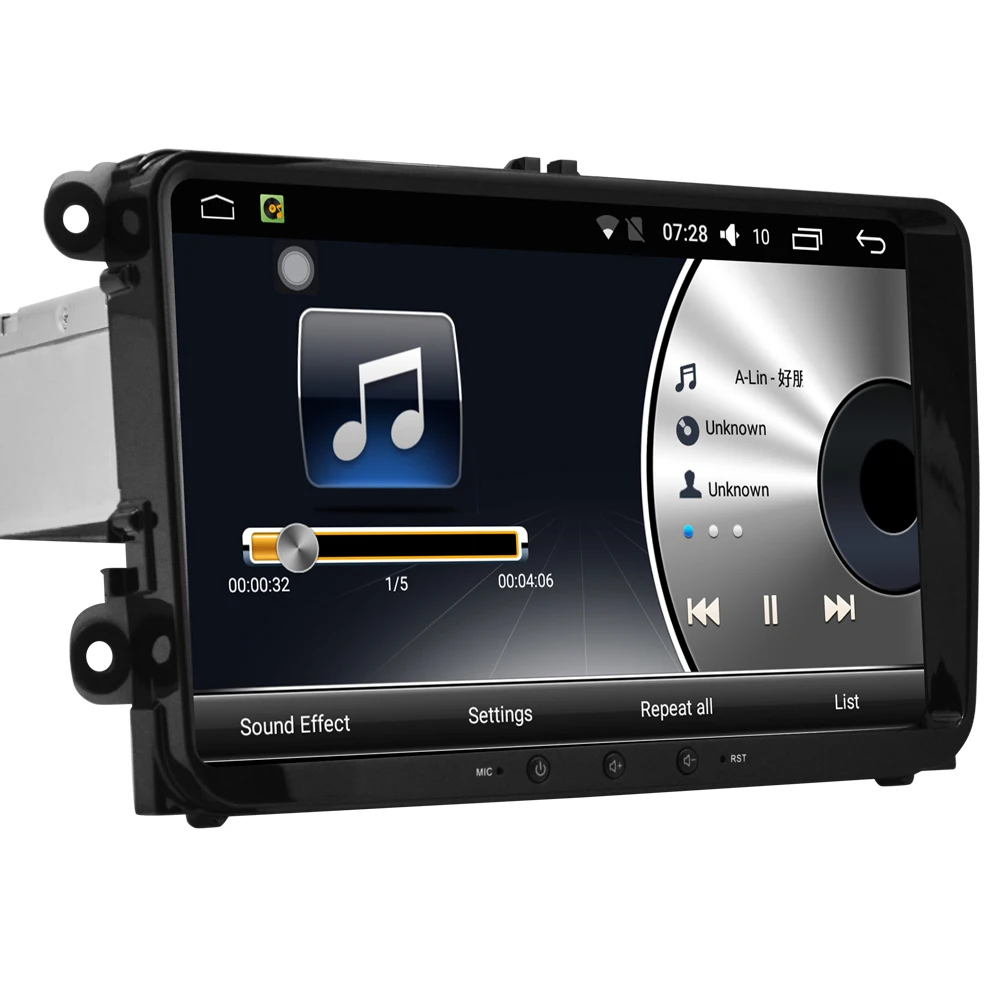 Автомобильный стерео радио GPS навигация VW 9 &quot2 ГБ/16 ГБ Android 7 1 Bluetooth 64 бит
