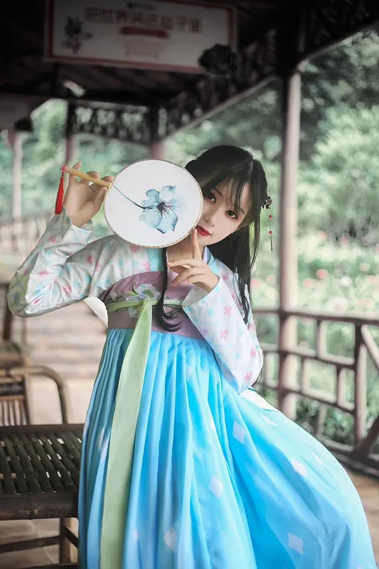 Hanfu костюм для китайских танцев, традиционный сценический наряд для певцов, женское Старинное платье, народный фестиваль, одежда для выступлений DC1133