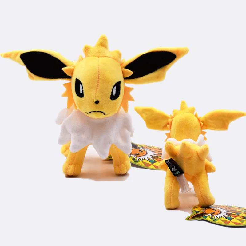 16~ 20 см EEVEE Espeon Peluche Umbreon Jolteon Glaceon Vaporeon Flareon Leafeon Мягкие плюшевые игрушки куклы - Цвет: Stand Jolteon