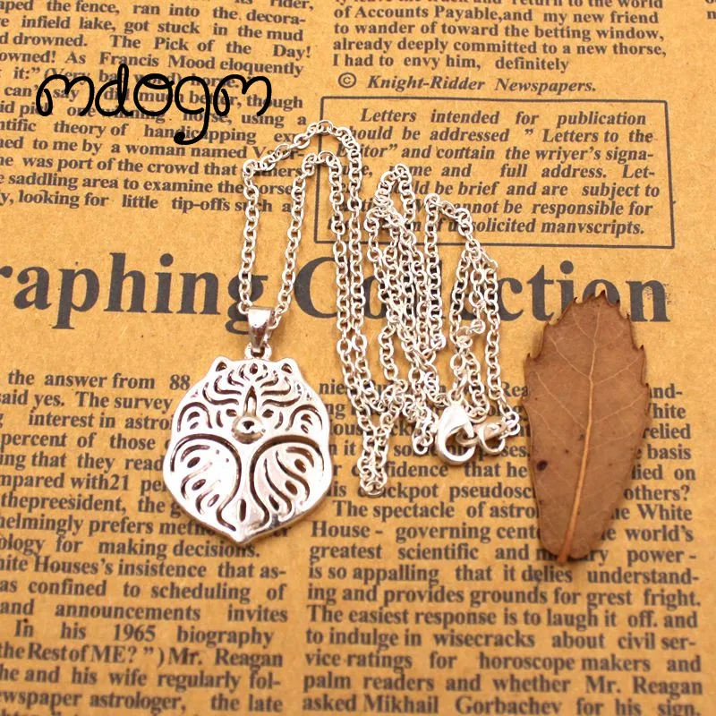 Pomeranian Teddy Necklace Dog Animal Pendant Gold Silver Plated Jewelry For Women Male Female Girls Ladies Kids Boys N029 | Украшения и