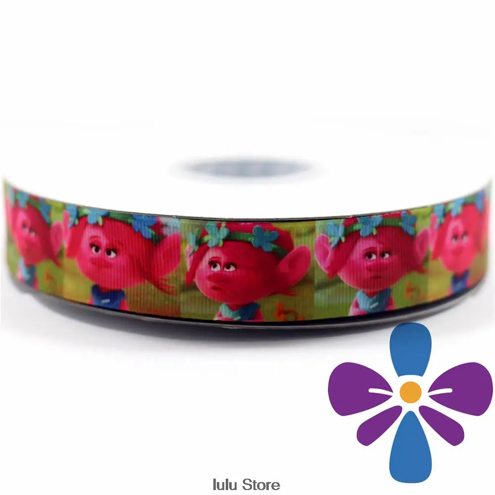 6-75 мм Мультфильм Принцесса Печатных Grosgrain Ленты и Банты DIY Аксессуары Для Волос