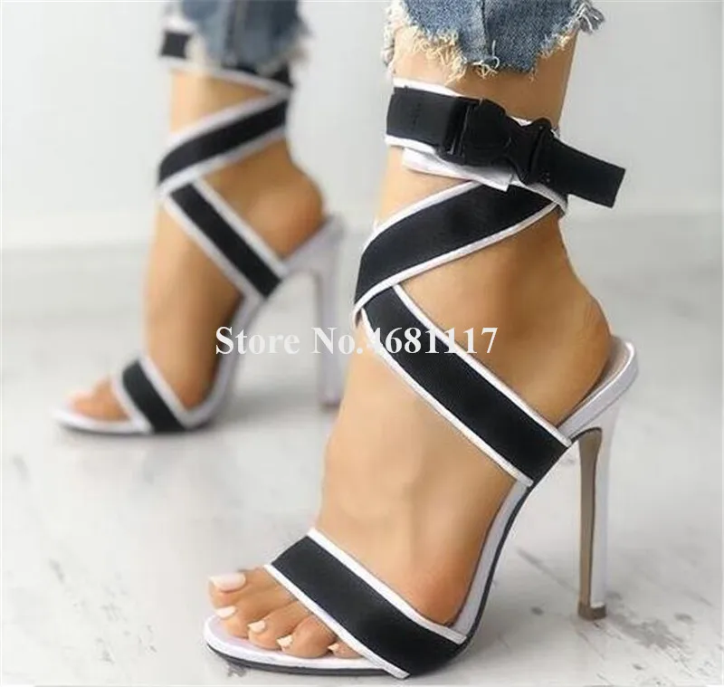 Новинка модные летние женские сандалии-гладиаторы с открытым носком и ремешками