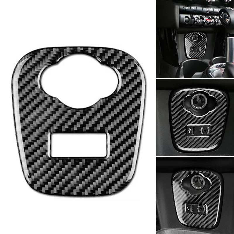 Новинка 1 шт. декоративная рамка крышка USB AUX панель отделка из углеродного