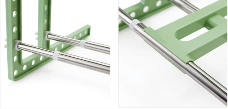 vanzlife Adjustable shelf under ground sink receive a rack shelf in the kitchen kitchen utensils and receive pot rack shelf rack