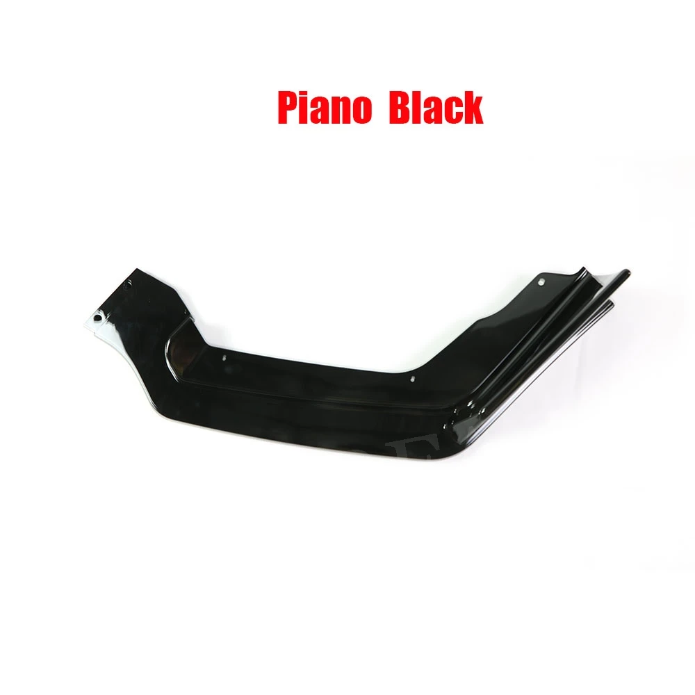 Piano Black 3 PCS/Set Car Front Bumper lip Spoiler For Infiniti Q50 Q50S- Auto Exterior Parts ABS Head Chin Cover Trim - Название цвета: Piano Black