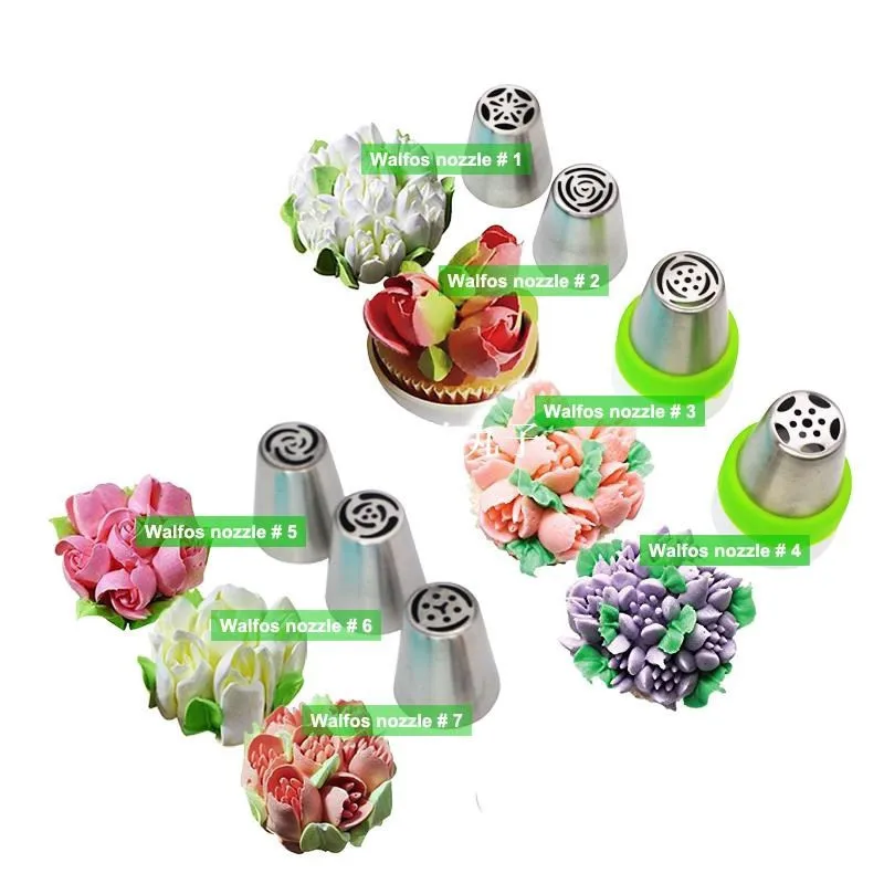 Набор насадок для украшения крема из нержавеющей стали 13 шт. |