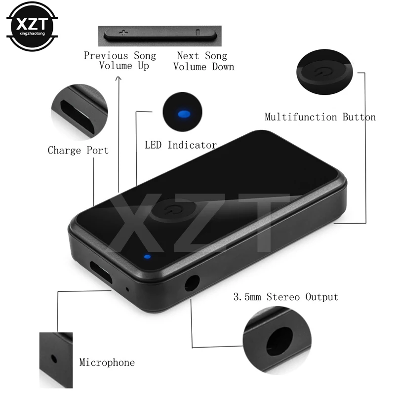 Bluetooth музыкальный приемник 2 в 1 передатчик для колонок ТВ ПК беспроводной аудио 3 5