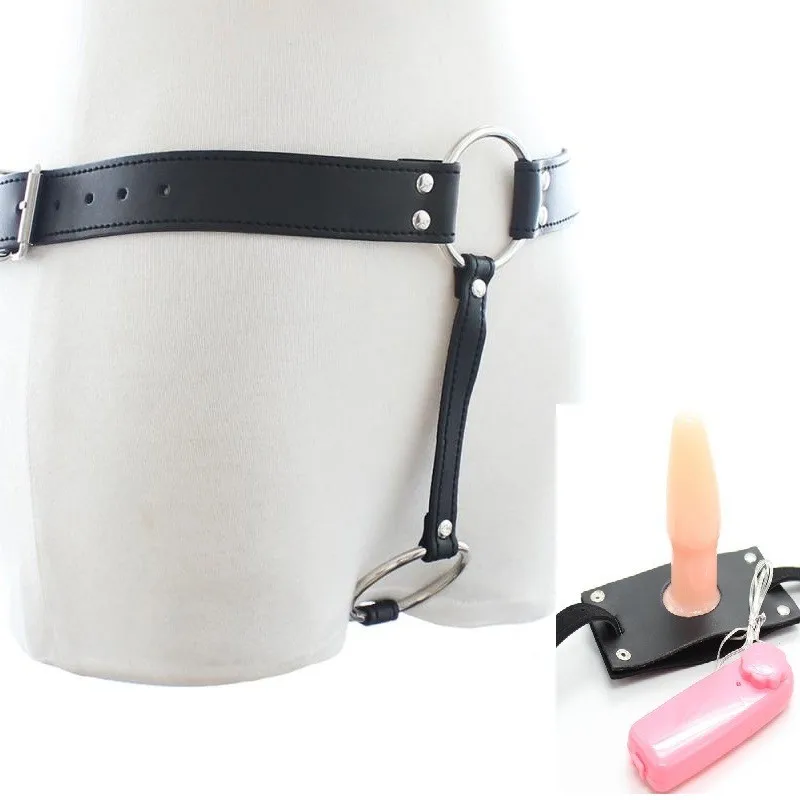 Анальная пробка для взрослых Пояс верности с кольцом пениса и вставкой в ягодицы