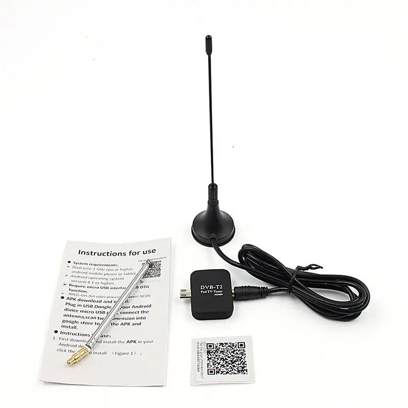 ZYKER DVB T2 Pad USB TV тюнер HD антенна цифровое телевидение Stick Watch Live приемник для Android Phone
