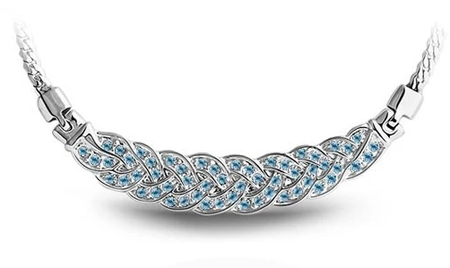 Ожерелье twistnake высшего качества AAAA + стразы модные ювелирные изделия подвески для
