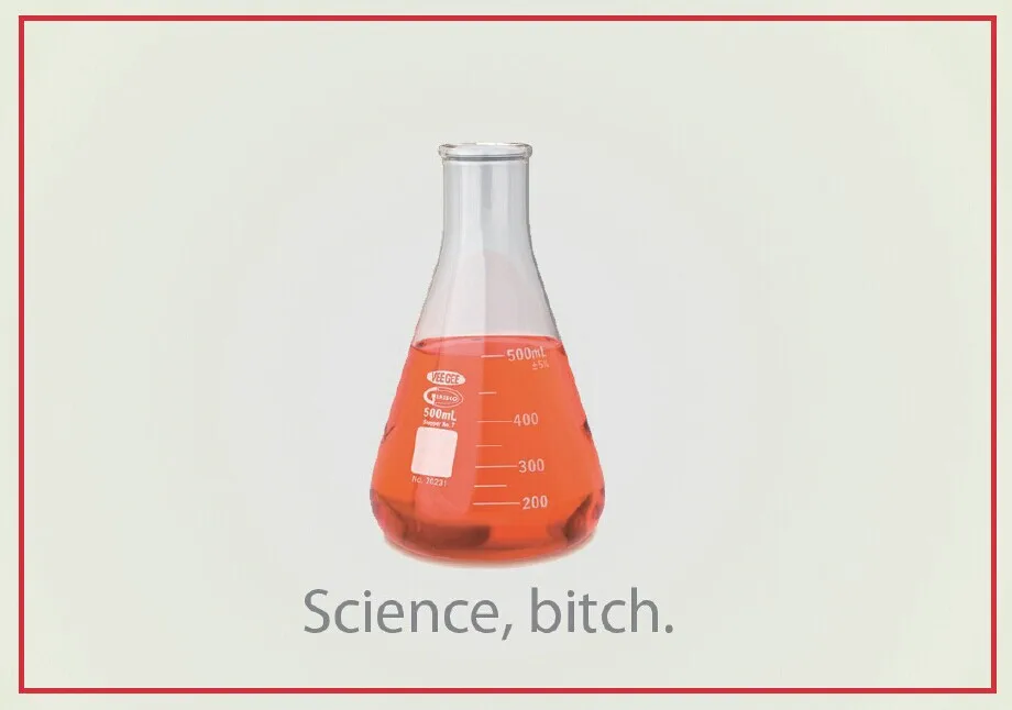 Декоративная забавная магнита 78*54 мм &quotScience Bitch&quot ломая плохие магниты на