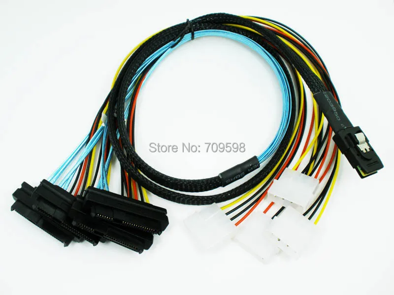 100 см MINI SAS 4i SFF-8087 36 P к SAS 29Pin Sff 8482 с кабелем питания для сервера Лучшие горячий продукт