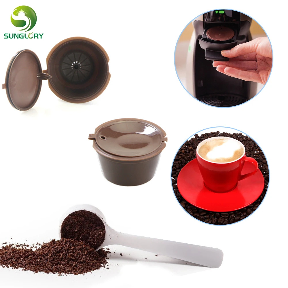Домашний Dolce Gusto Кофе капсулы 3 шт./лот Пластик многоразовая капсула для кофе 200 раз Многоразовые Совместимость для Nescafe