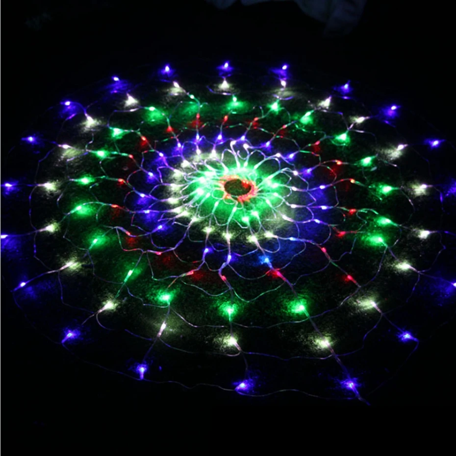 YINGTOUMAN 1 5*1 5 м 160LED красочные Паутинные светодиодные сказочные гирлянды