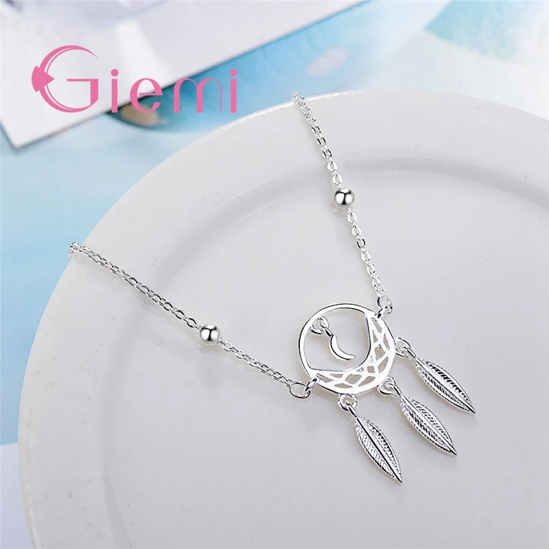 Лучшее качество чистый серебряный цвет регулируемая луна круглые бусины с