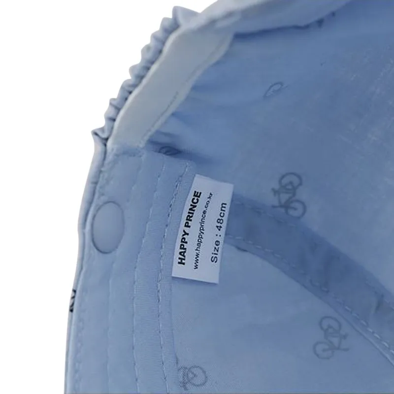 

New Print Sun Hat Baby Summer Caps for Children with Soft Brim Blue/White Detachable for 6-18 Months 2 pcs/Set