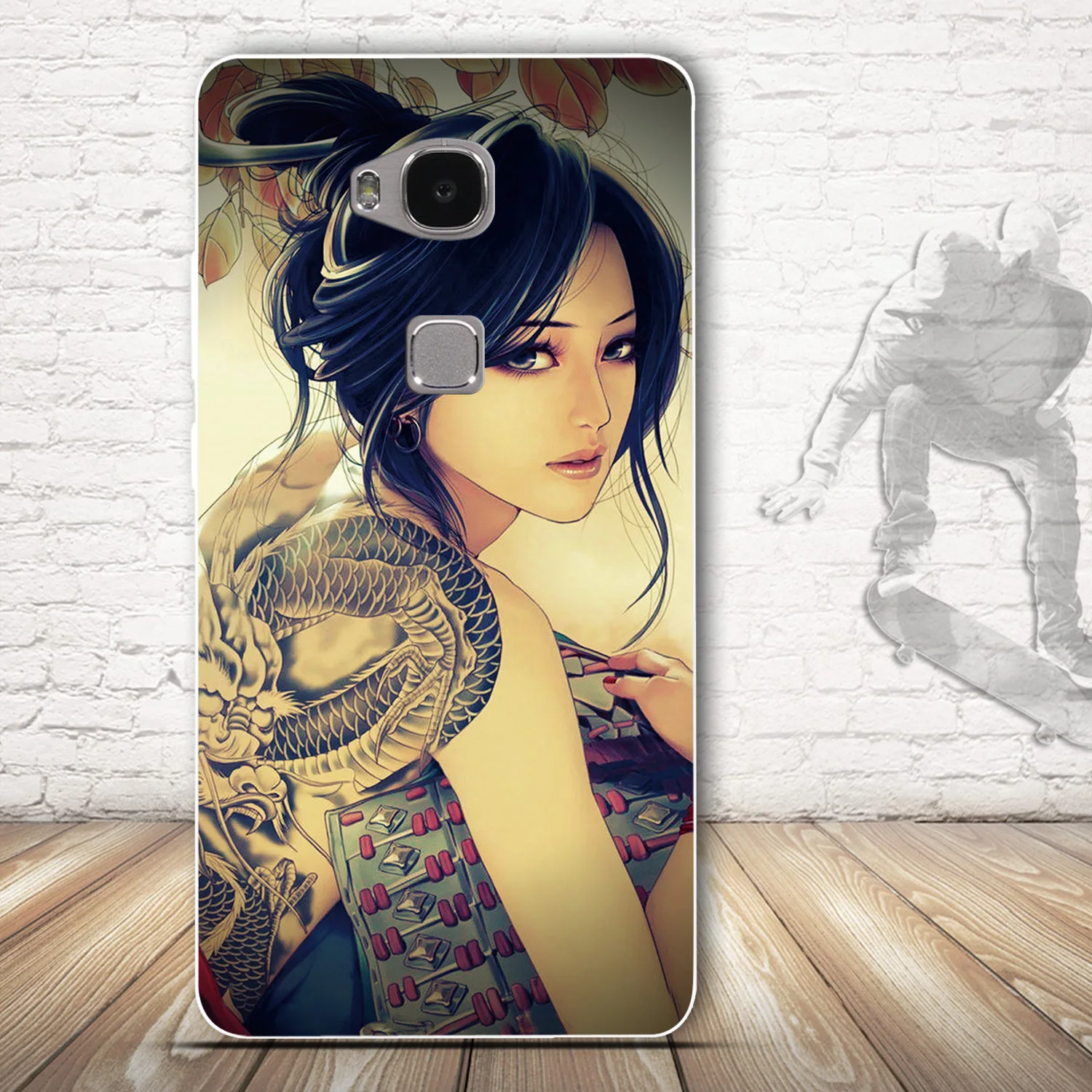 Силиконовый ТПУ чехол для Huawei Honor 5X 3D милые сумки GR5 Чехлы Coque Honor5X чехлы