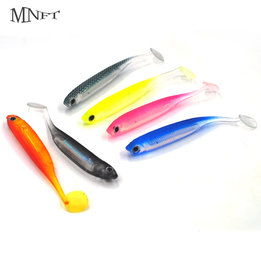 

MNFT 3Pcs Fishing Lure 3D Eyes Shad Lures Soft Bait T Tail Artificial Silicone Bait 6 Colour 70mm/2.1g
