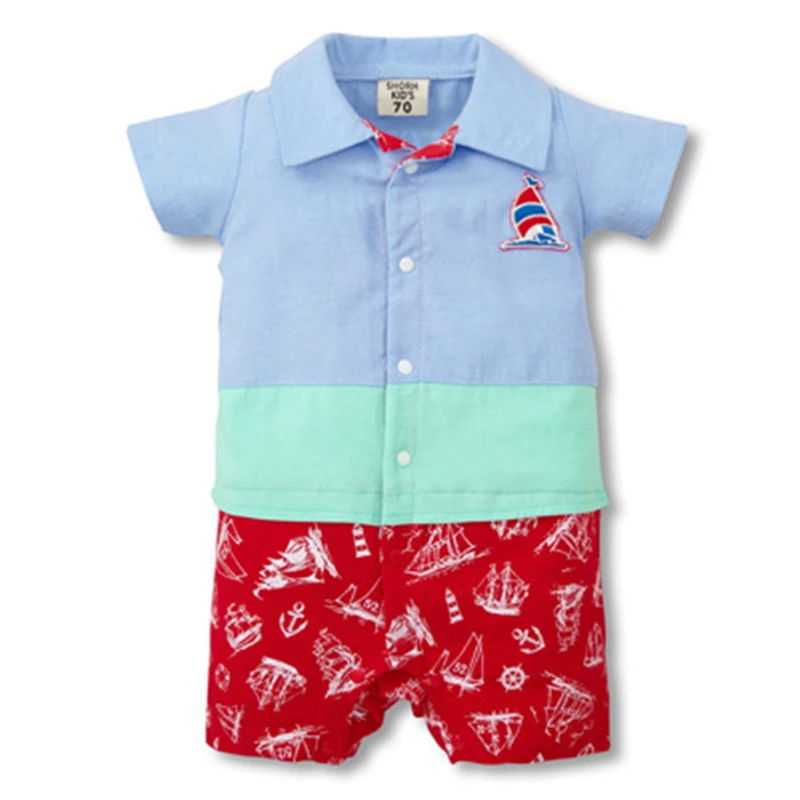 Одежда для маленьких мальчиков Коллекция 2020 года Летние детские комбинезоны
