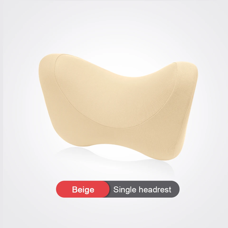 Beige Pillow LOEN u-образная медленная подушка для шеи с эффектом памяти, подушка для шеи, дорожная подушка для шеи, забота о здоровье, подголовник, черный цвет, для офиса, полета, автомобиля, путешествий - Цвет: Beige Pillow