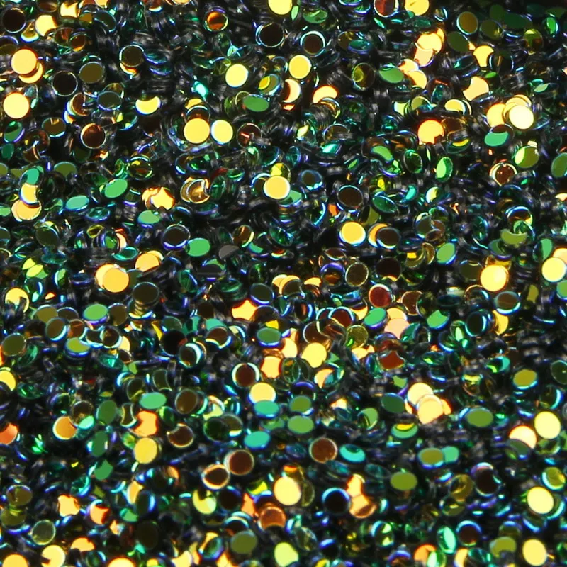 10 г/шт. цветной Круглый УФ-гель акриловый блеск для ногтей пудра 3D дизайн