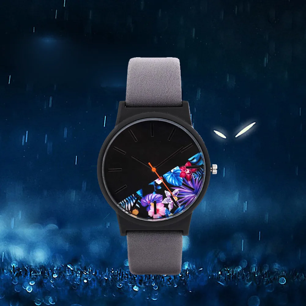 Кварцевые наручные часы Reloj Mujer, модные повседневные женские часы разных цветов, роскошные часы с кожаным браслетом