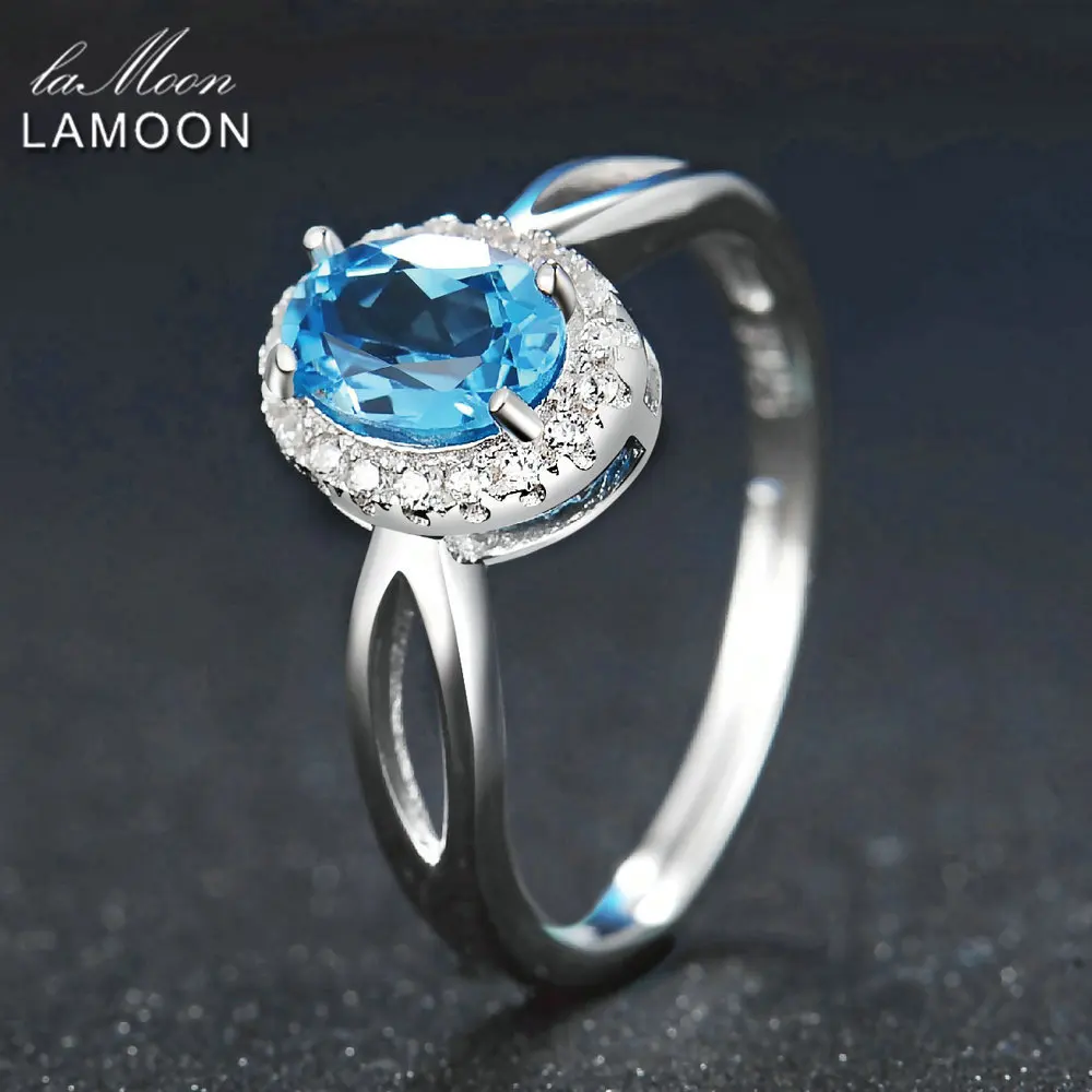 Lamoon Classic 5x7 мм 100% природная фотосессия серебряные ювелирные изделия Платиновое