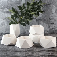 nicole silicone concrete mold geometric flower pots cement vase mould handmade multi flower planter garden decoration tool