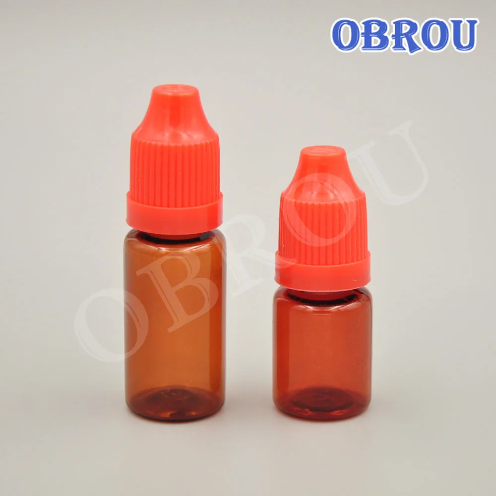 free shipping 1000pcs 10ml 15ml PET plastic amber dropper bottle liquid essential oil skin care sample | Красота и здоровье