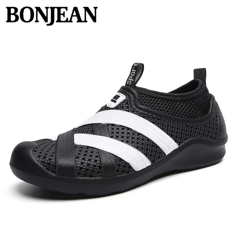 Bonjean 2020 новые летние Мужская обувь Лидер продаж светильник Вес дышащая мужская