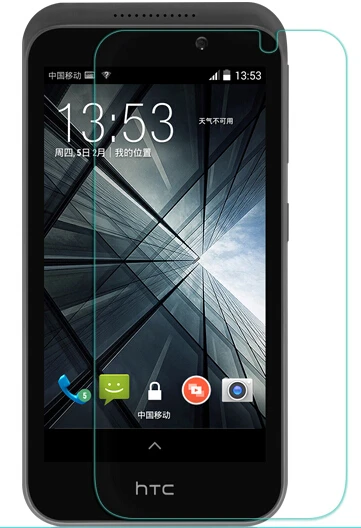 10 шт./лот 2.5D закаленное Стекло для htc Desire 320 Экран Защитная пленка D320 с уровнем
