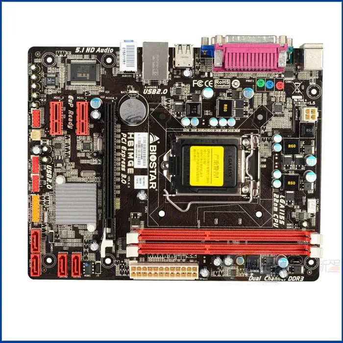 DDR3 1150 1155 Pin Встроенная видеокарта доска для H55 H61H81 B85 материнская плата