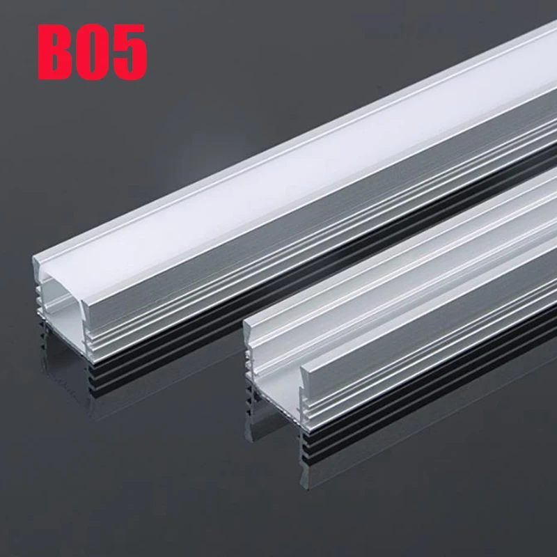 B05 10 Sets 100cm U Shape Aluminum Channel Profile With Cover End Caps and Mounting Clips for LED Bar Lights | Лампы и освещение