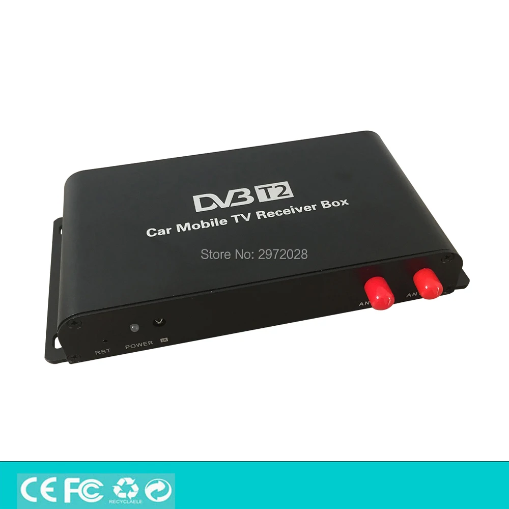 HD Автомобильный цифровой ТВ ресивер USB HDMI MPEG4 MPEG2 4 тюнера H.265|ТВ-приемник для