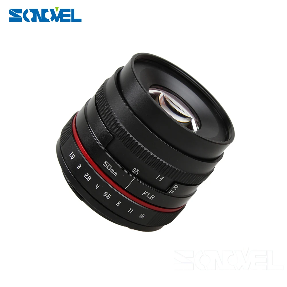 Новинка 50 мм f/1 8 объектив для камеры F1.8 Canon EOS M M2 M3 M5 M6 M10 беззеркальная камера|lens for