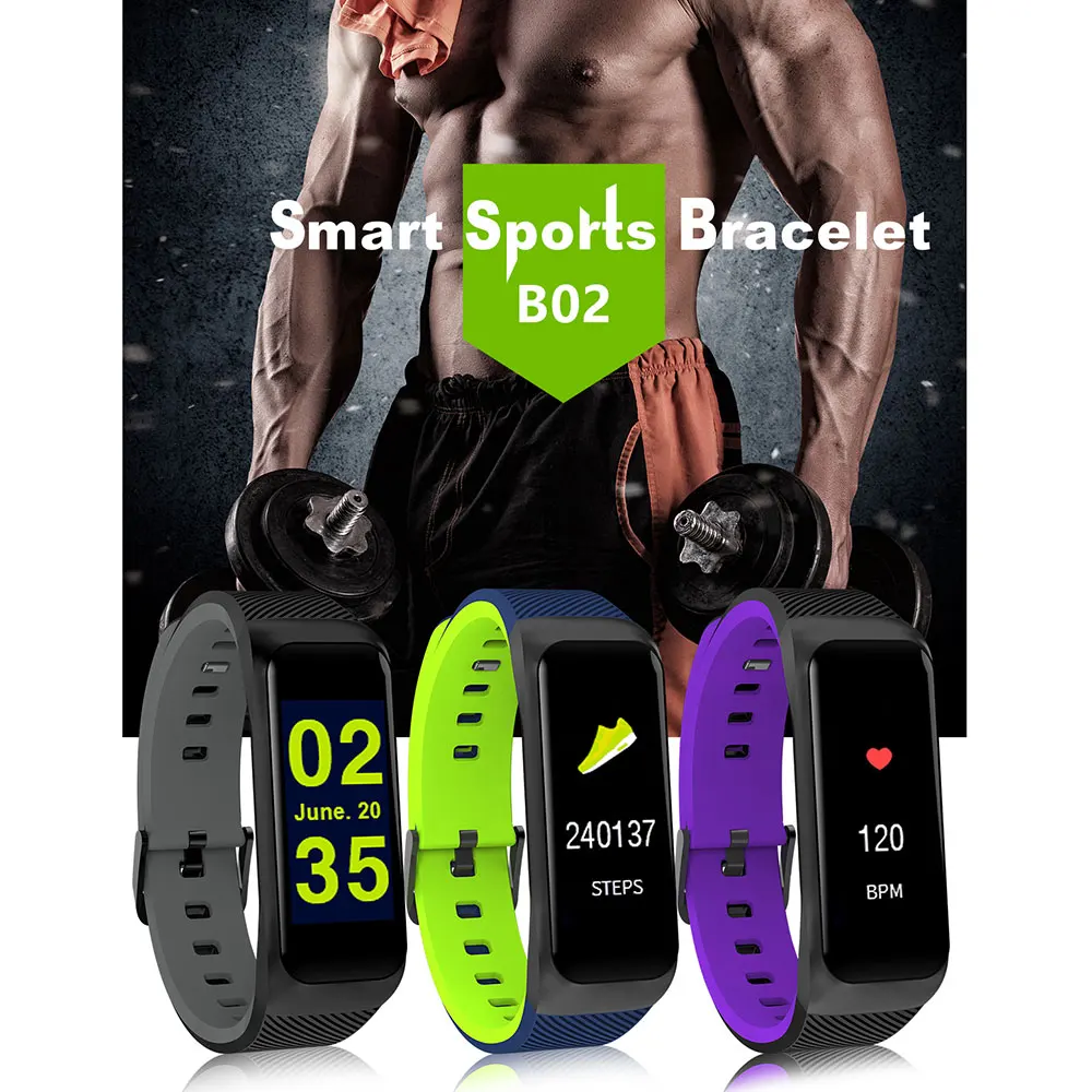 Спортивные смарт браслет монитор сердечного ритма водонепроницаемые Смарт часы