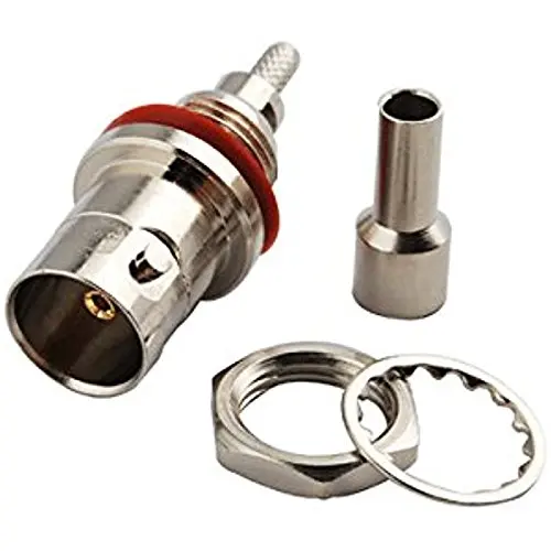 2 шт. BNC Гнездовой разъем уплотнительное кольцо РЧ 50ohm обжимной RG179 RG316 RG174