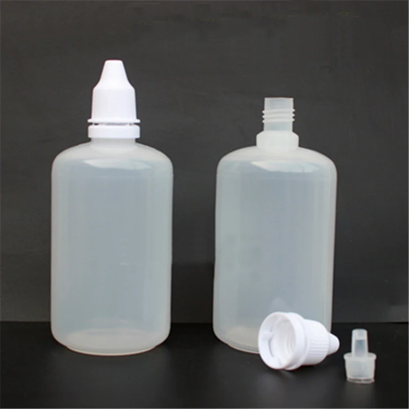 50 шт. прозрачные пластиковые бутылки для жидкости глаз 100 мл|dropper bottle 50pcs|bottle