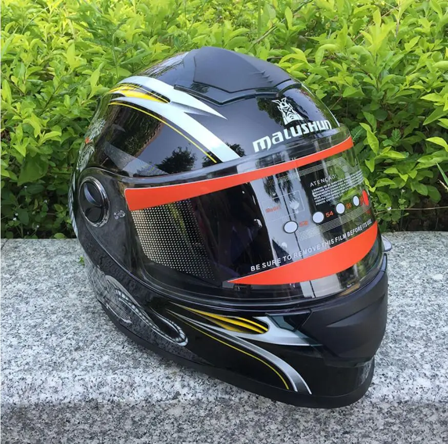 Для MALUSHUN с двойными линзами мотоциклетный полный шлем четыре сезона
