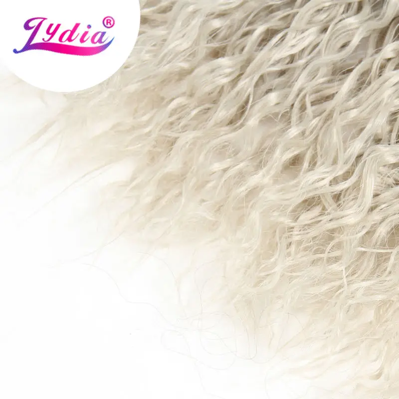 Лидия для женщин 3 упаковки/партия синтетические вьющиеся пряди волос