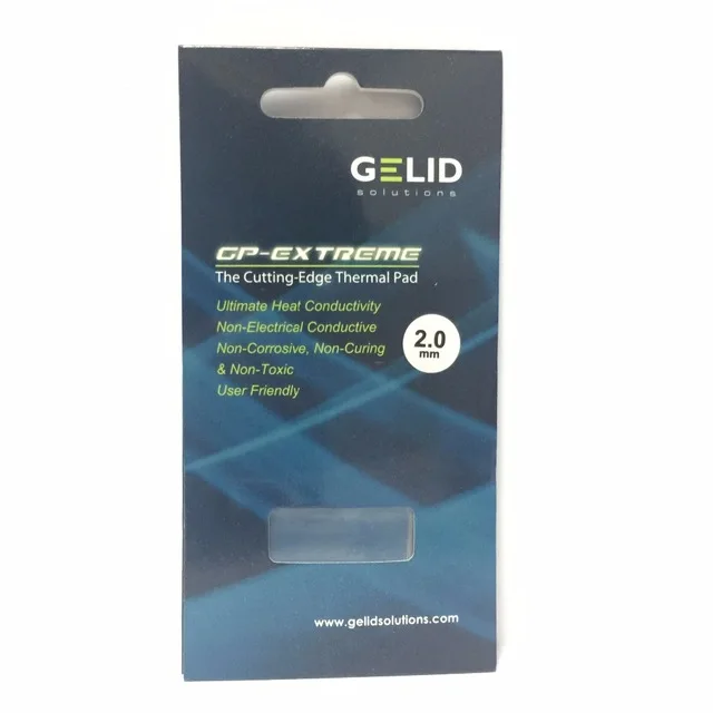 

GELID GP-EXTREME 80x40x2.0мм PC процессор GPU радиатор охлаждения северный и южный мост графическая карта теплопроводность Ватт/MK12