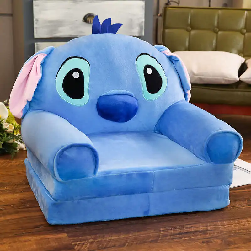 stitch Ленивый Kawaii диван детский диван татами мультфильм складной диван плюшевая игрушка креативная спинка детский подарок на день рождения хорошее качество - Цвет: stitch