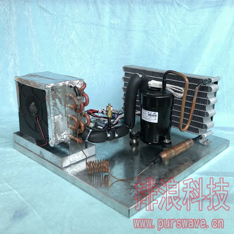 Мини-холодильные установки PURSWAVE LT35A DC24V, маленький компрессор, маленький кондиционер, работает от батареи и солнечной панели.