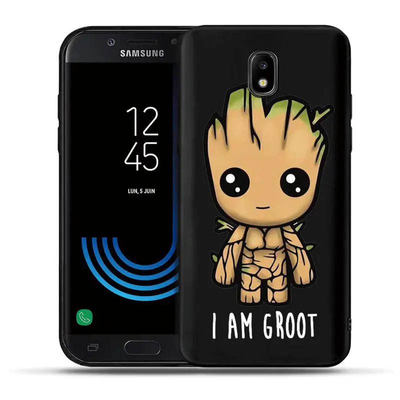 Милый чехол для Samsung Galaxy J3 J5 J7 J2 Prime G530 j4 J6 Plus J530F черный чехол из ТПУ