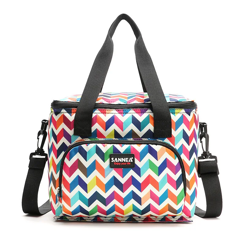 KAWEIDA New Fashion Floral Print Picnic Lunch Bag Waterproof Thermal Insulated Cold Box Bags for Women Kids Men | Багаж и сумки