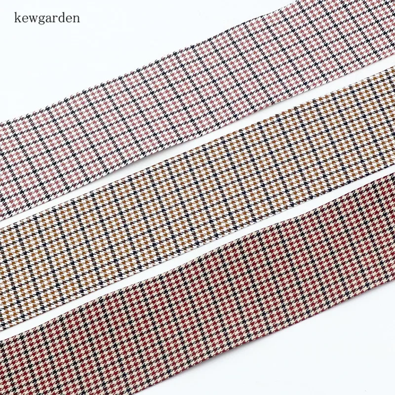 Тканевые ленты Kewgarden 10 мм 25 40 узор &quotгусиная лапка&quot многослойные тканевые в